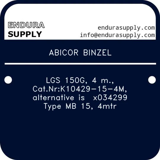 abicor-binzel-lgs-150g-4-m-catnrk10429-15-4m-alternative-is-x034299-type-mb-15-4mtr