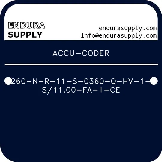 accu-coder-260-n-r-11-s-0360-q-hv-1-s1100-fa-1-ce