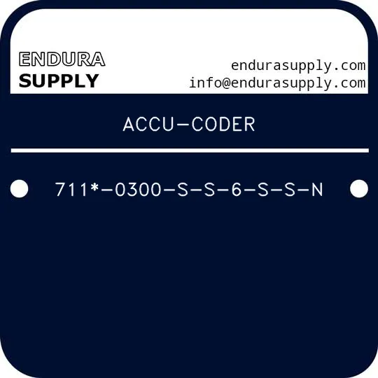 accu-coder-711-0300-s-s-6-s-s-n