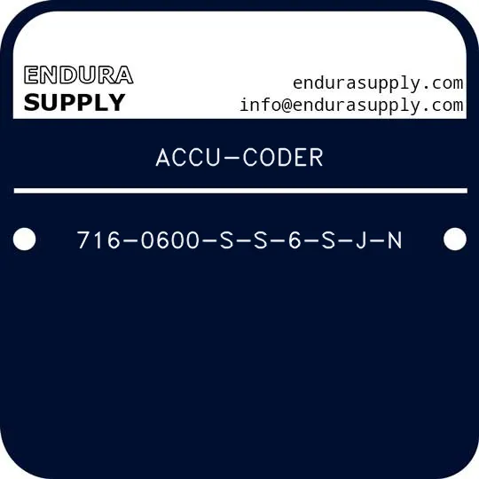 accu-coder-716-0600-s-s-6-s-j-n