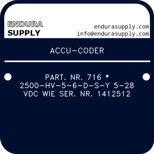 accu-coder-part-nr-716-2500-hv-5-6-d-s-y-5-28-vdc-wie-ser-nr-1412512