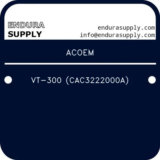 acoem-vt-300-cac3222000a