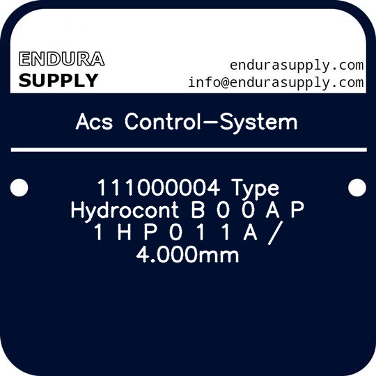acs-control-system-111000004-type-hydrocont-b-0-0-a-p-1-h-p-0-1-1-a-4000mm