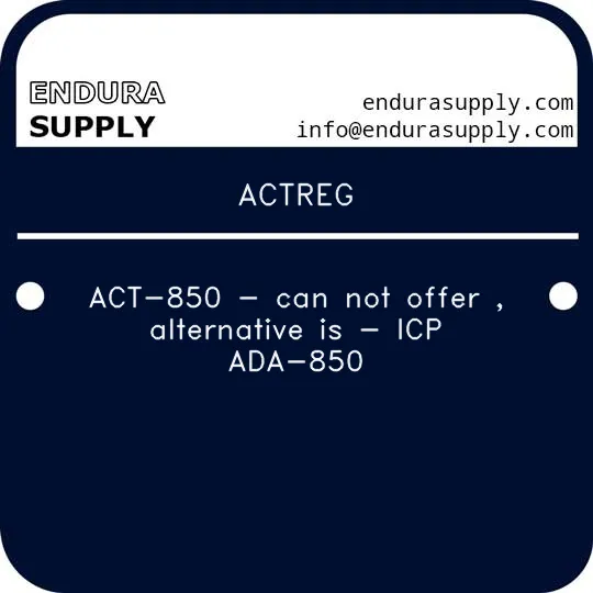 actreg-act-850-can-not-offer-alternative-is-icp-ada-850