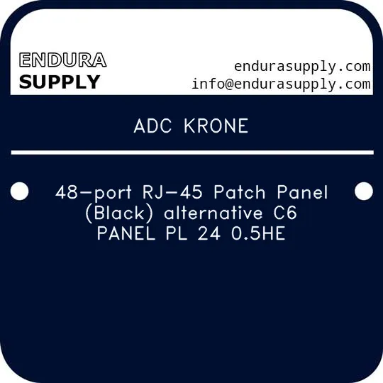 adc-krone-48-port-rj-45-patch-panel-black-alternative-c6-panel-pl-24-05he