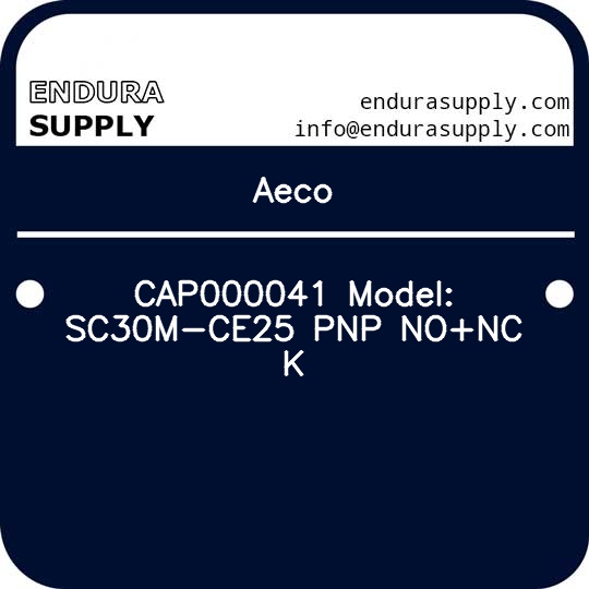 aeco-cap000041-model-sc30m-ce25-pnp-nonc-k