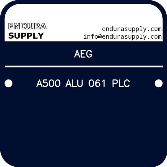 aeg-a500-alu-061-plc