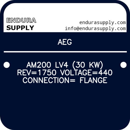 aeg-am200-lv4-30-kw-rev1750-voltage440-connection-flange