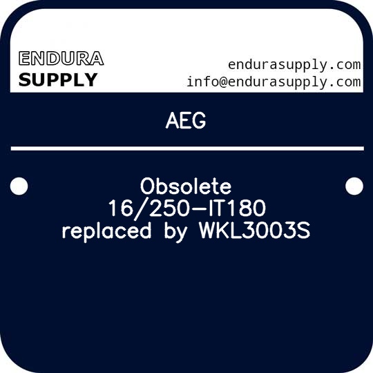 aeg-obsolete-16250-it180-replaced-by-wkl3003s