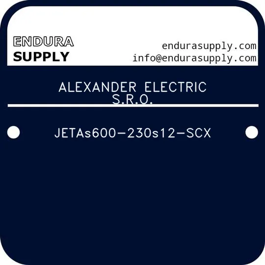 alexander-electric-sro-jetas600-230s12-scx