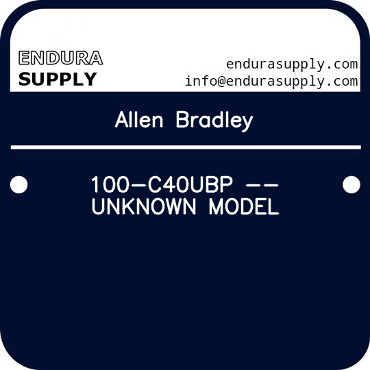 allen-bradley-100-c40ubp-unknown-model