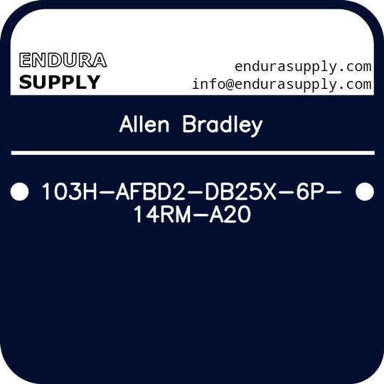 allen-bradley-103h-afbd2-db25x-6p-14rm-a20