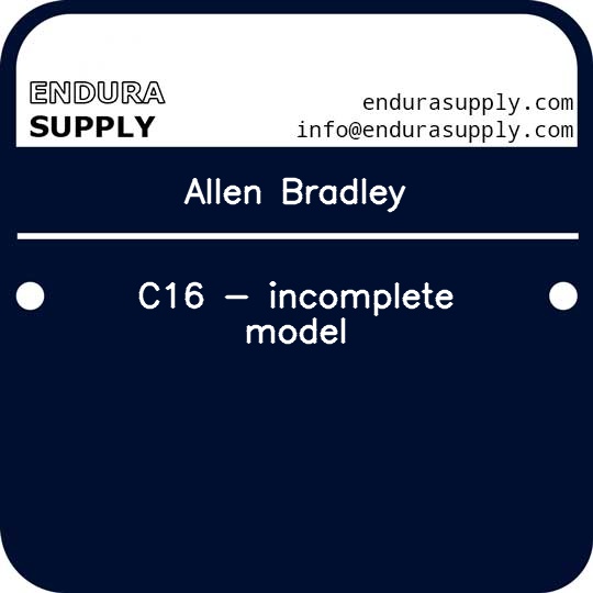 allen-bradley-c16-incomplete-model