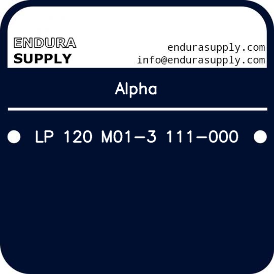 alpha-lp-120-m01-3-111-000