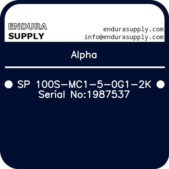 alpha-sp-100s-mc1-5-0g1-2k-serial-no1987537