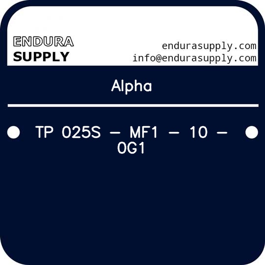 alpha-tp-025s-mf1-10-0g1