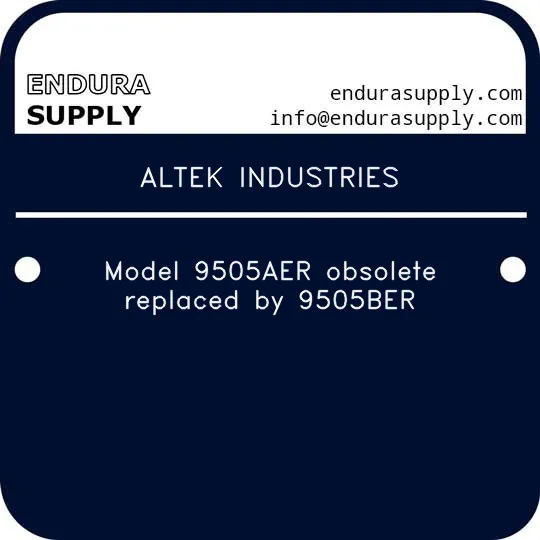 altek-industries-model-9505aer-obsolete-replaced-by-9505ber