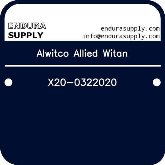 alwitco-allied-witan-x20-0322020