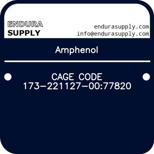 amphenol-cage-code-173-221127-0077820