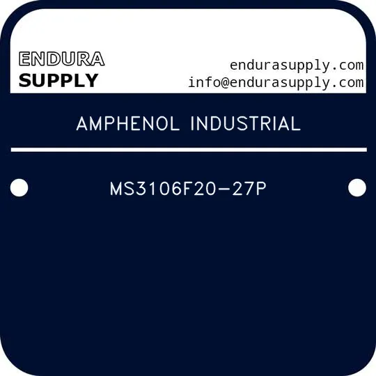 amphenol-industrial-ms3106f20-27p