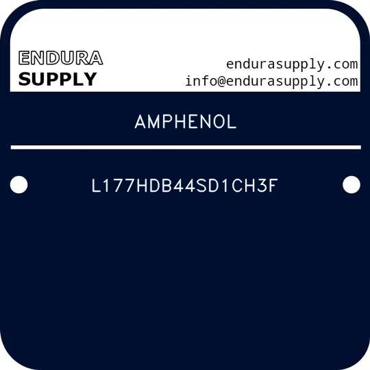 amphenol-l177hdb44sd1ch3f