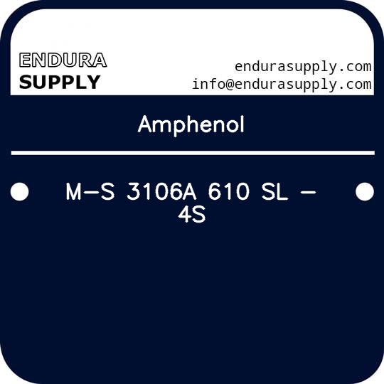 amphenol-m-s-3106a-610-sl-4s