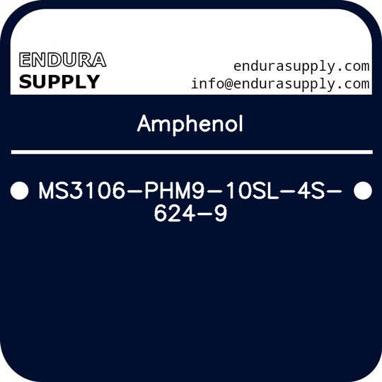 amphenol-ms3106-phm9-10sl-4s-624-9