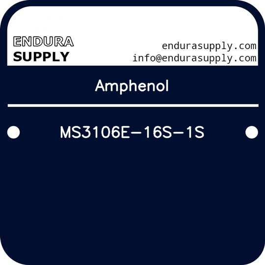 amphenol-ms3106e-16s-1s