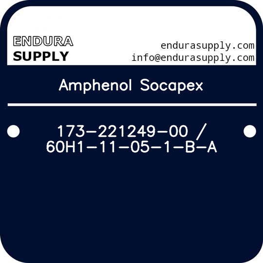 amphenol-socapex-173-221249-00-60h1-11-05-1-b-a