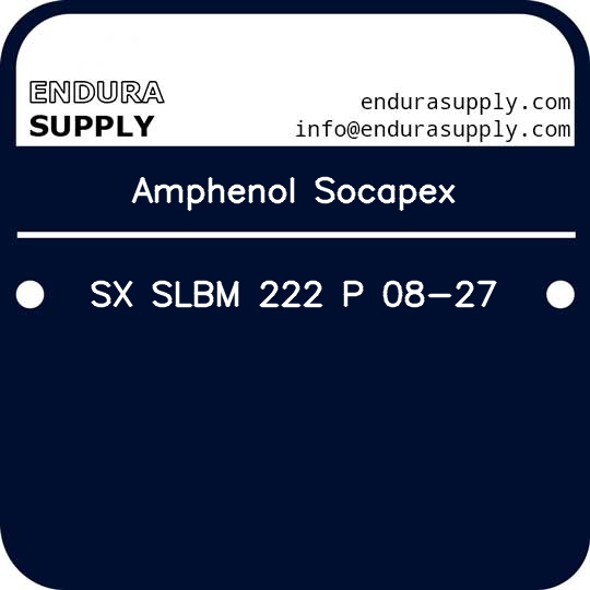 amphenol-socapex-sx-slbm-222-p-08-27