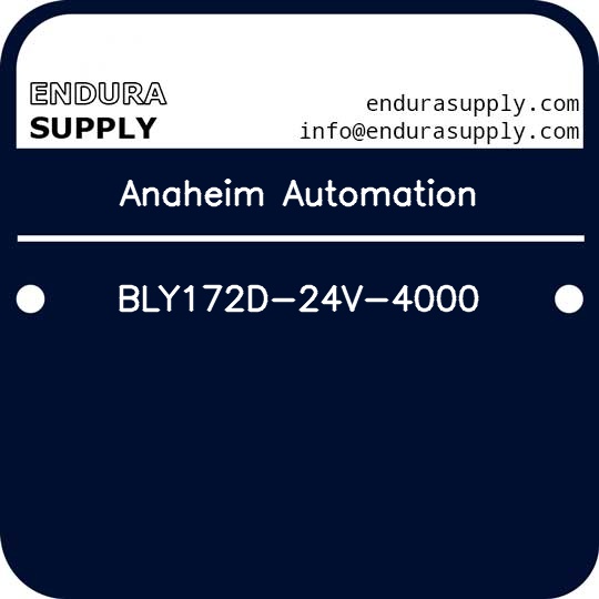 anaheim-automation-bly172d-24v-4000