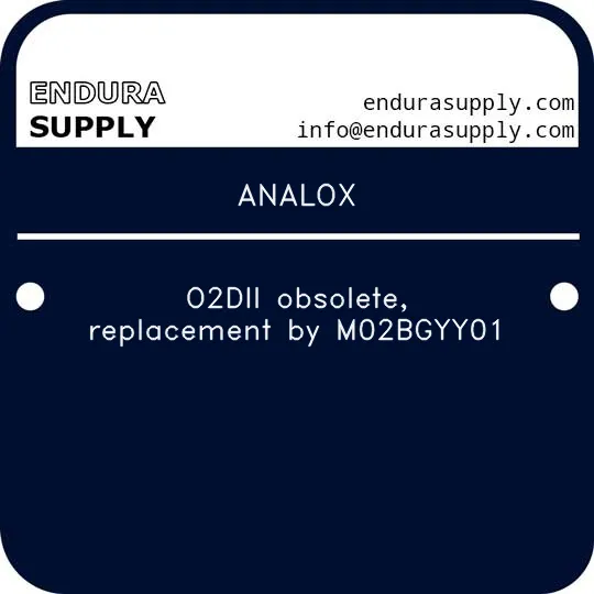 analox-o2dii-obsolete-replacement-by-m02bgyy01