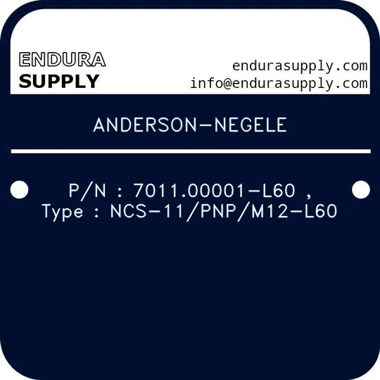 anderson-negele-pn-701100001-l60-type-ncs-11pnpm12-l60