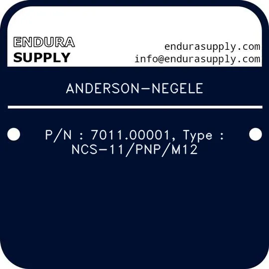 anderson-negele-pn-701100001-type-ncs-11pnpm12