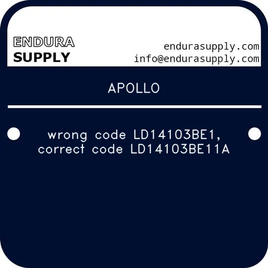 apollo-wrong-code-ld14103be1-correct-code-ld14103be11a