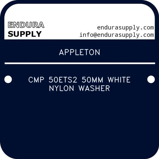 appleton-cmp-50ets2-50mm-white-nylon-washer