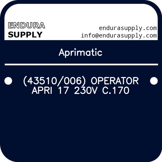 aprimatic-43510006-operator-apri-17-230v-c170