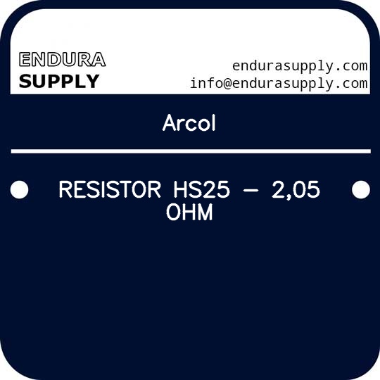 arcol-resistor-hs25-205-ohm
