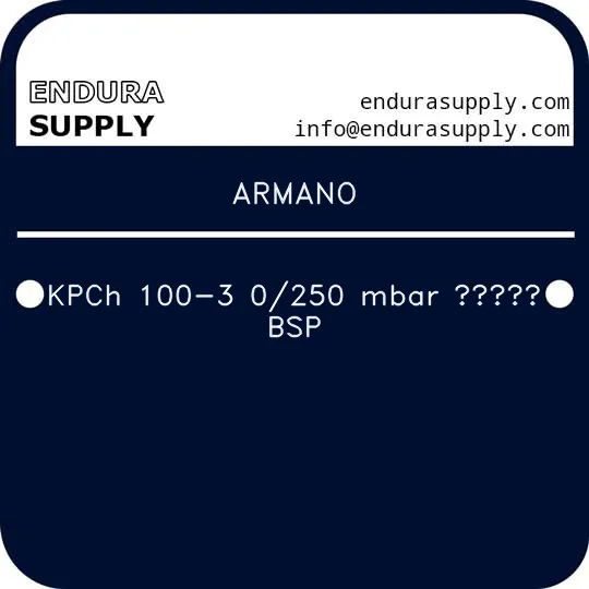 armano-kpch-100-3-0250-mbar-12-bsp