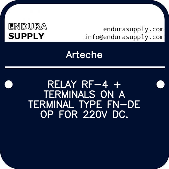 arteche-relay-rf-4-terminals-on-a-terminal-type-fn-de-op-for-220v-dc