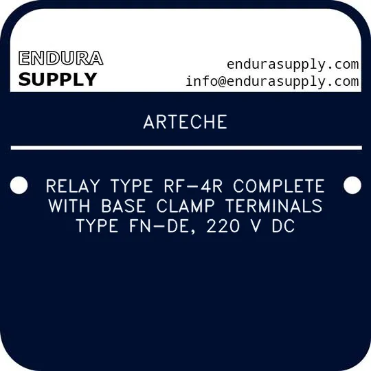 arteche-relay-type-rf-4r-complete-with-base-clamp-terminals-type-fn-de-220-v-dc