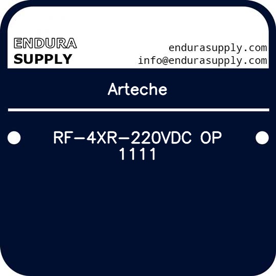 arteche-rf-4xr-220vdc-op-1111