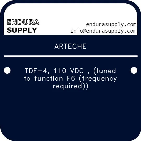 arteche-tdf-4-110-vdc-tuned-to-function-f6-frequency-required
