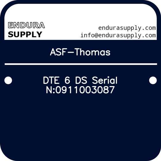 asf-thomas-dte-6-ds-serial-n0911003087