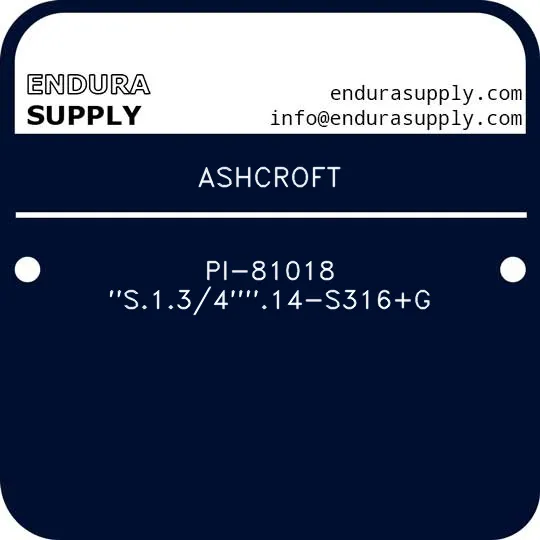 ashcroft-pi-81018-s13414-s316g