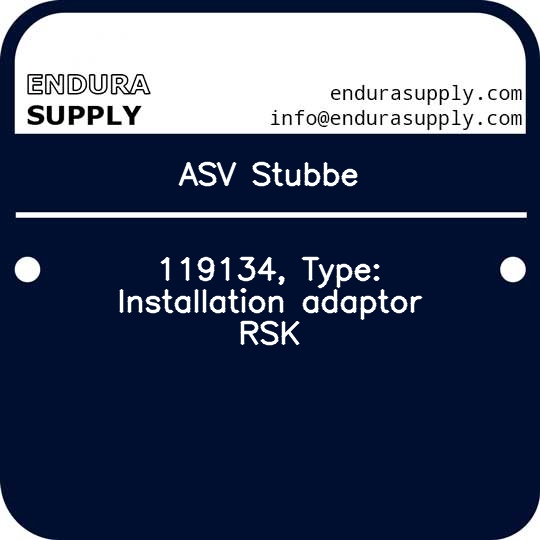 asv-stubbe-119134-type-installation-adaptor-rsk