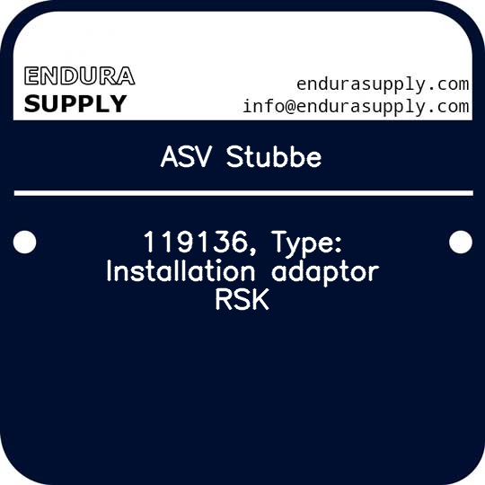 asv-stubbe-119136-type-installation-adaptor-rsk