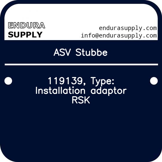 asv-stubbe-119139-type-installation-adaptor-rsk