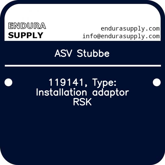 asv-stubbe-119141-type-installation-adaptor-rsk