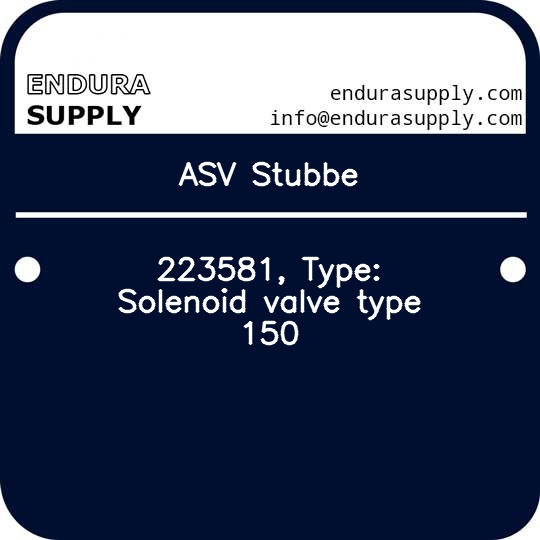 asv-stubbe-223581-type-solenoid-valve-type-150